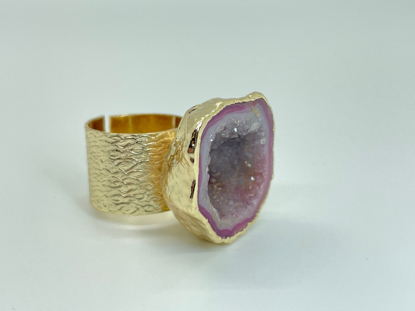 Pink Agate Ring