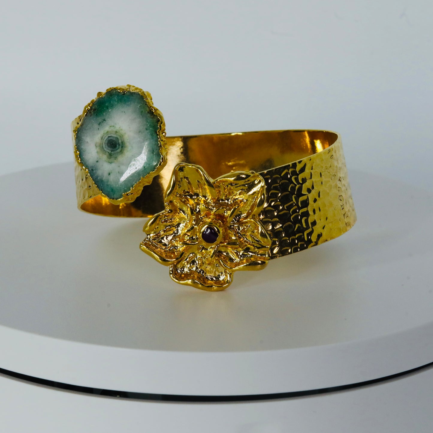 18k Gold Plated Geode Bracelet