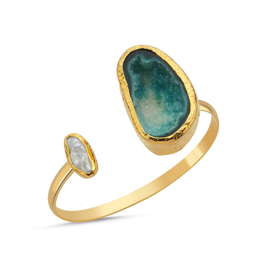 Jade Agate Harmony Cuff