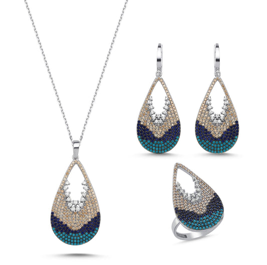 Pear Drop Ombre Set Blue - Exclusive Design