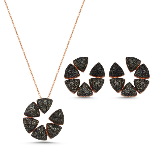 Ombré black Tiffany set - Jewellery Sets