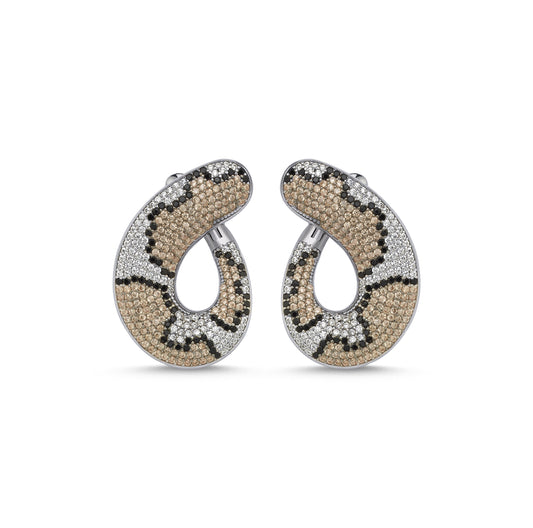 cheetah knot earrings - Rings