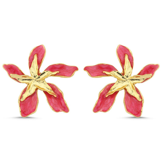 Bloom Hot Pink Earrings