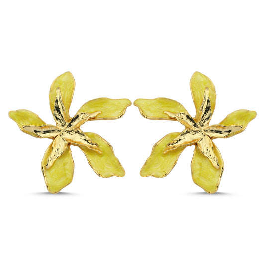 Bloom Yellow Earrings