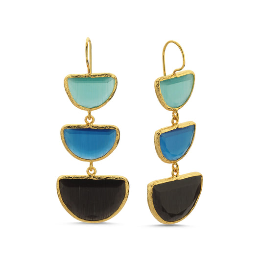 Tina Triple Drop Earrings