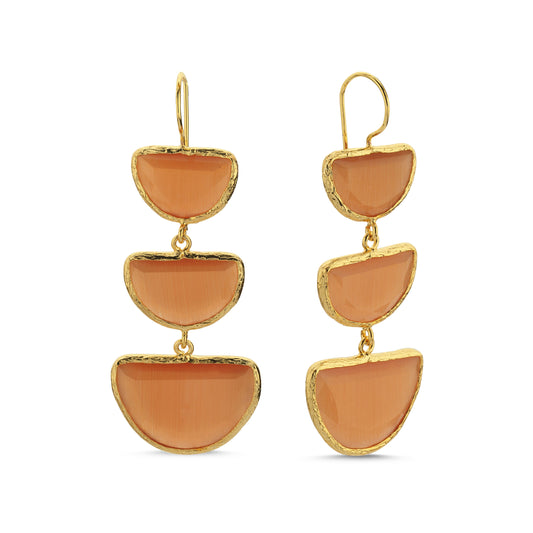 Citrus Triple Drop Earrings