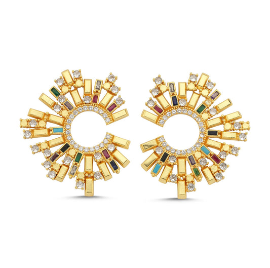 Sunburst earrings - Earrings