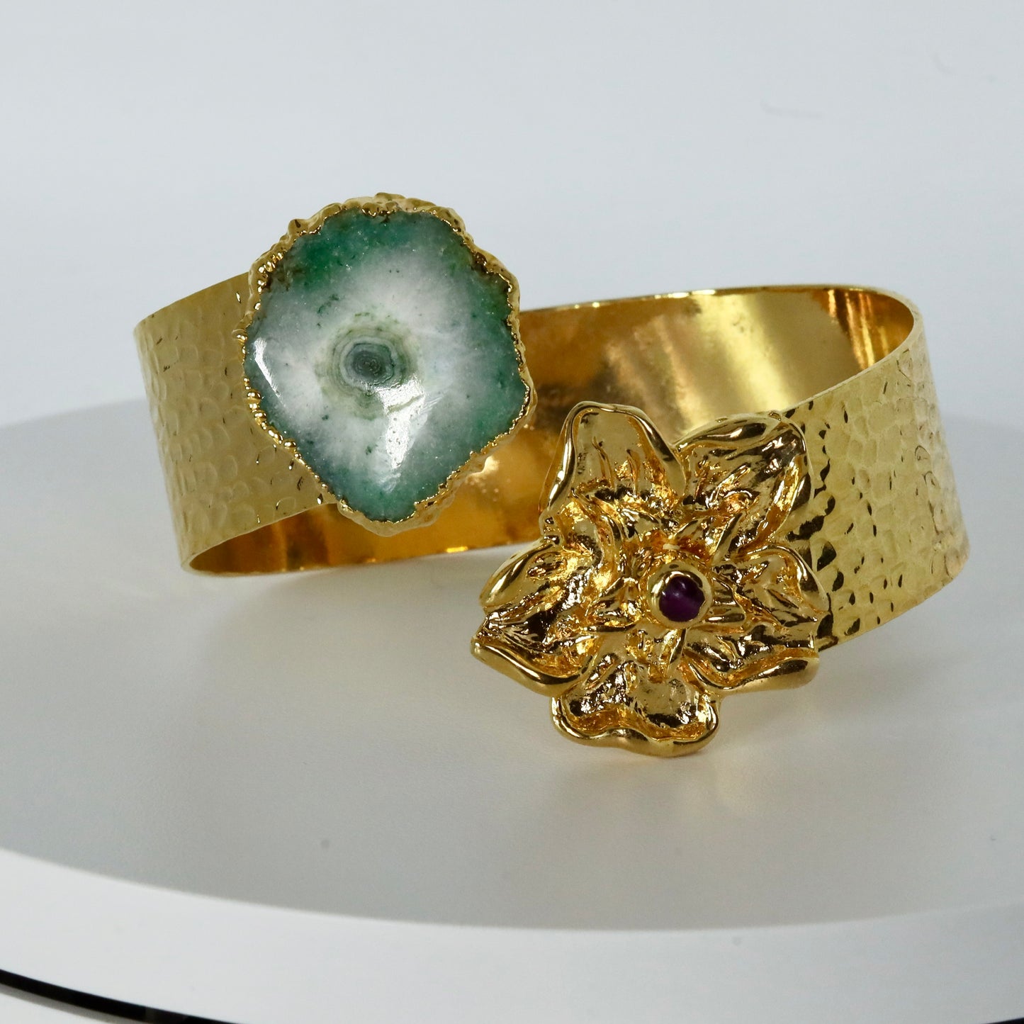 18k Gold Plated Geode Bracelet