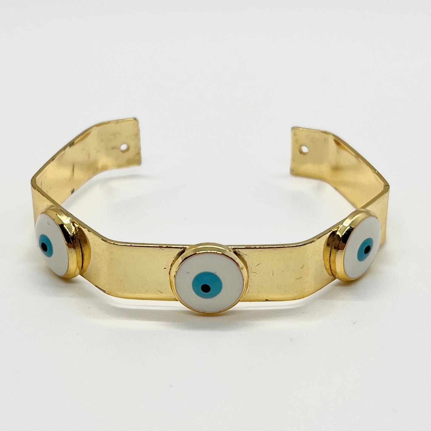 Hexa Evil Eye Cuff Bracelet
