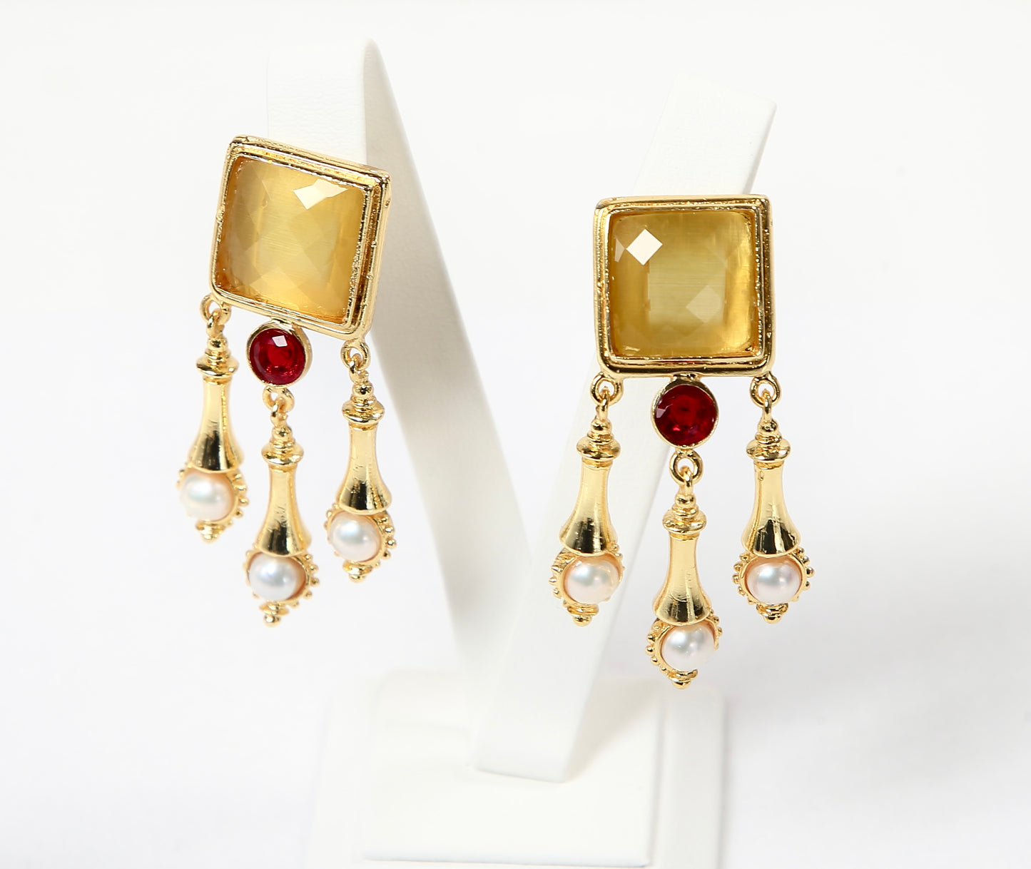 Royal Pearl Drop Earrings