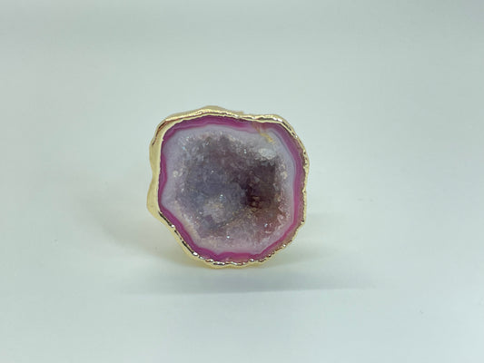 Pink Agate Ring