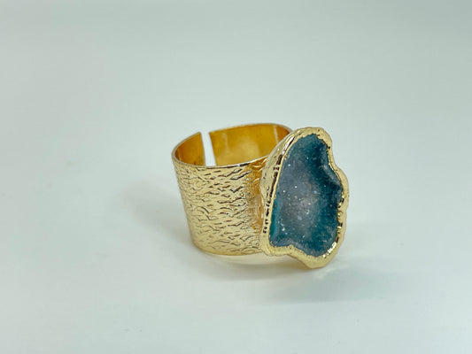 Blue Agate Ring