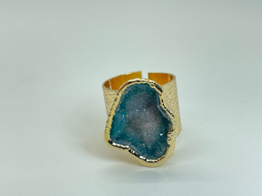 Blue Agate Ring