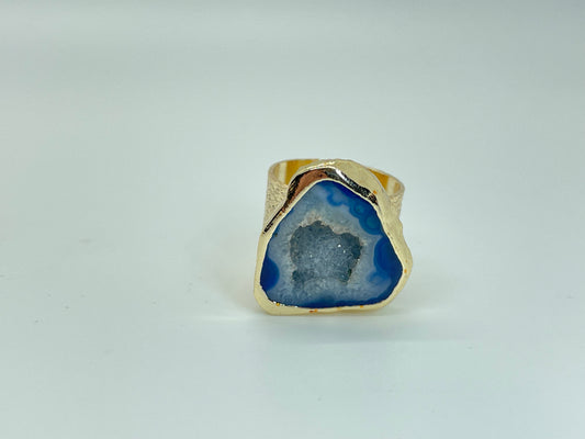 Blue Agate Ring 2