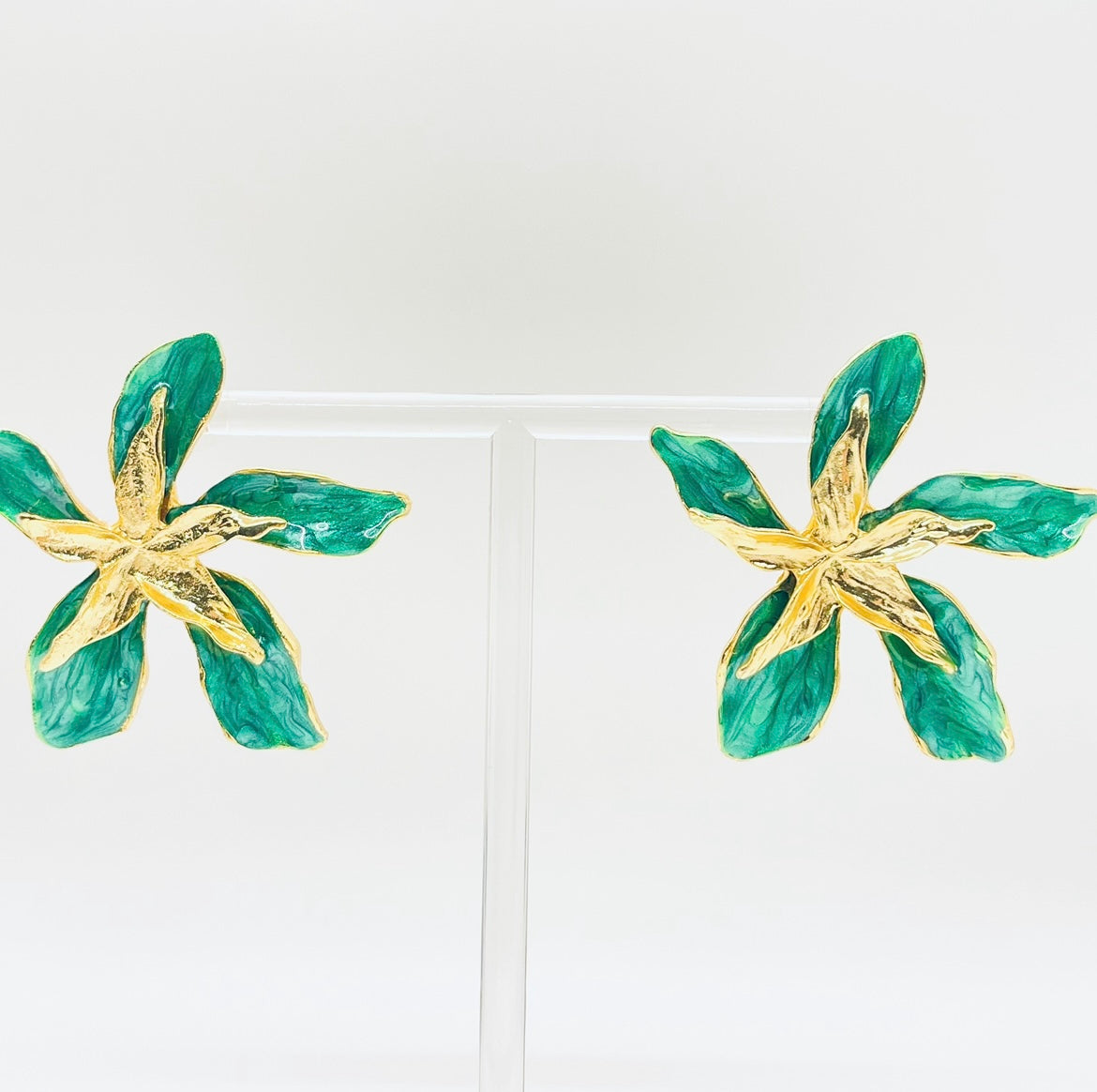 Bloom Green Earrings