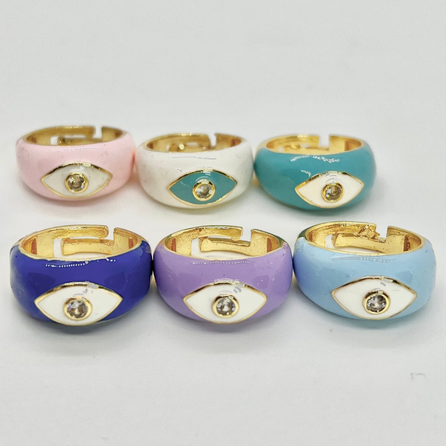 Eye Enamel Rings