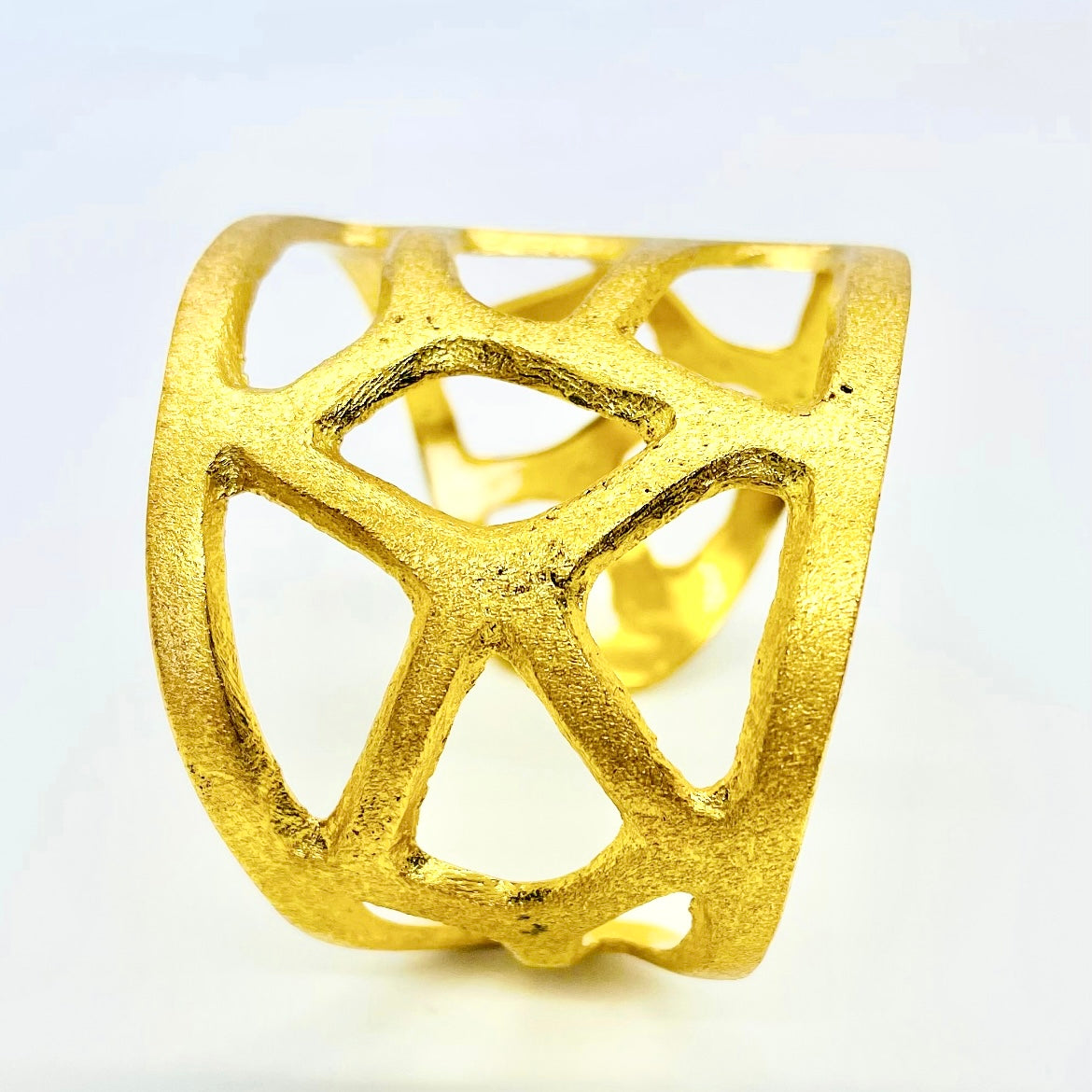 Geometric Gold Plated Bracelet