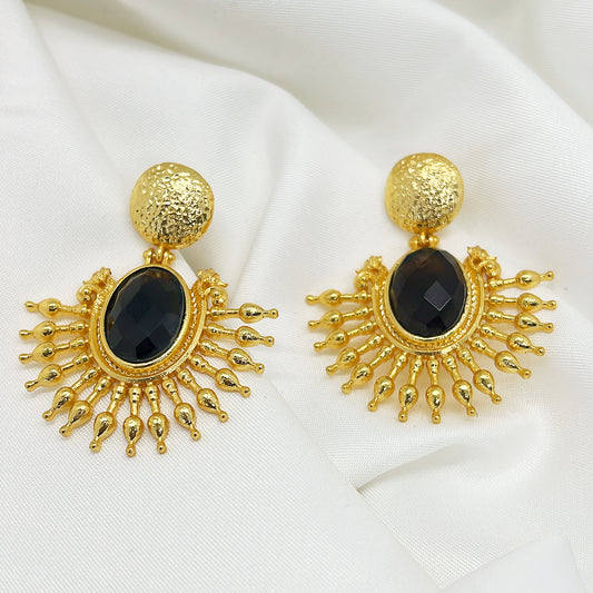 Black Agate Earrings