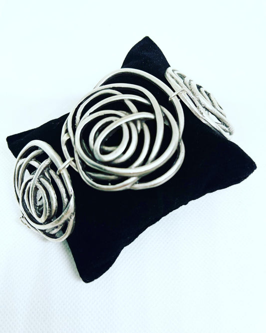 Silver Coil Bracelet