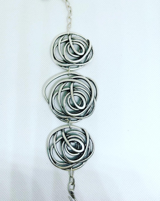 Silver Coil Bracelet