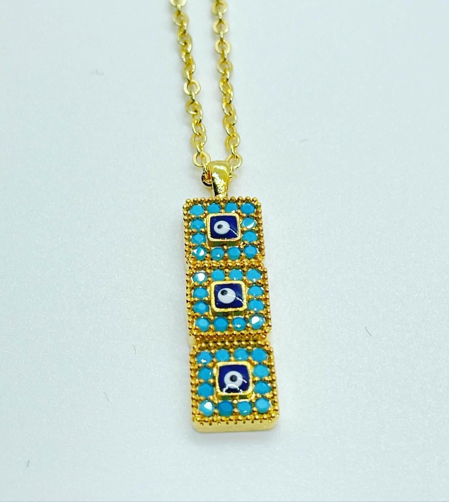 Evil Eye Drop Necklace